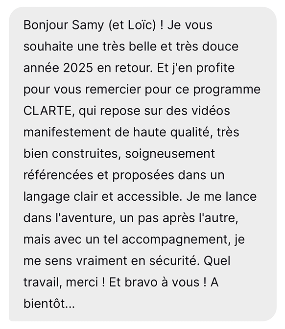 Témoignage client 1